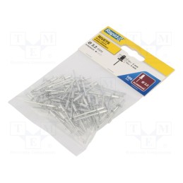 1 pcg x RAPID - 5000377 - Rivet, aluminium, Rivet diam: 3.2mm, L.rivet: 8mm, 100pcs.