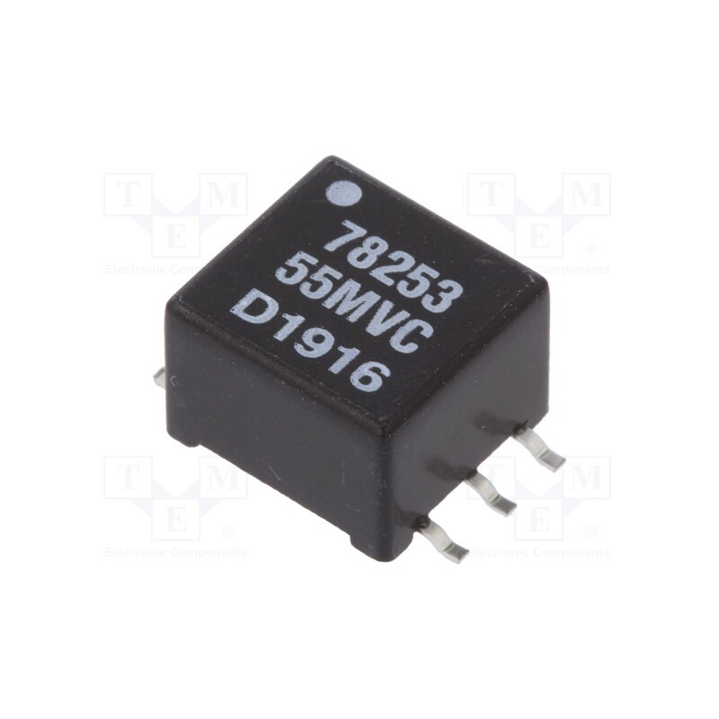 1 pcs x MURATA - 78253/55MVC - Transformer: encapsulated, 1VA, 5V, 5V, for inverters, 200mA, SMD