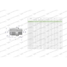 Hydraulic connection 7 16unf jic m10x1 2 pcs