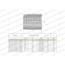 Universal sleeve for hoses dn06 1sn 2sn perfect s