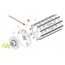 100165657 wedge with thresher nose 18 x 11 x 200