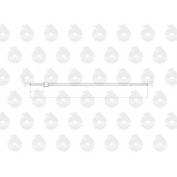 Cable insert for the mtg motohour counter, l 625mm