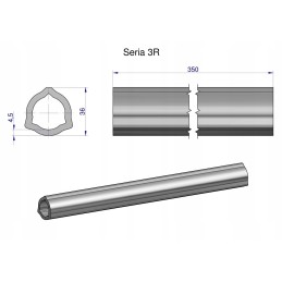Inner pipe series 3r for 510 shaft, articulated