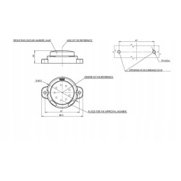 LED marker lamp 519 front 12 24v