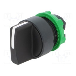 1 pcs x SCHNEIDER ELECTRIC - ZB5AD3TQ - Switch: rotary, 22mm, Stabl.pos: 3, black, none, IP66, prominent