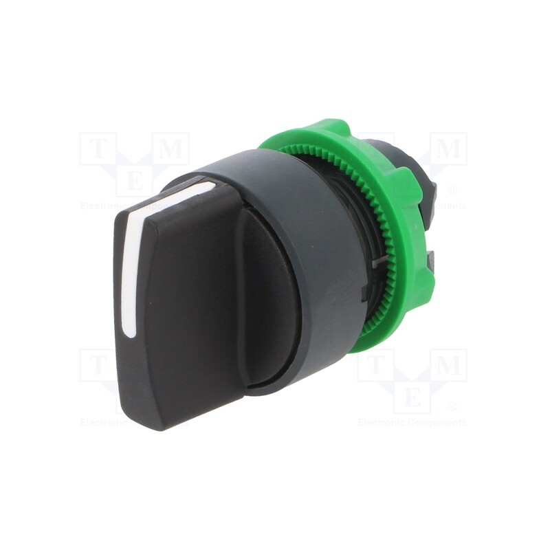 1 pcs x SCHNEIDER ELECTRIC - ZB5AD3TQ - Switch: rotary, 22mm, Stabl.pos: 3, black, none, IP66, prominent