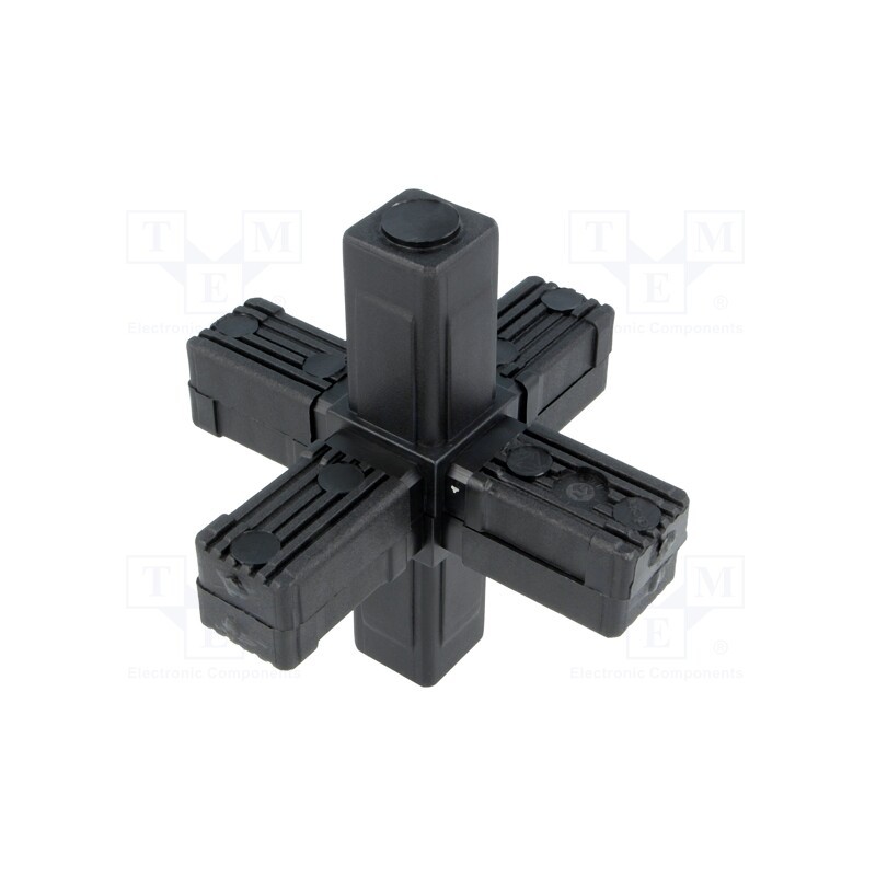 1 pcs x ELESA+GANTER - 430141 -AS - Mounting coupler, for profiles, Mat: polyamide, -30÷100°C, I: 77mm