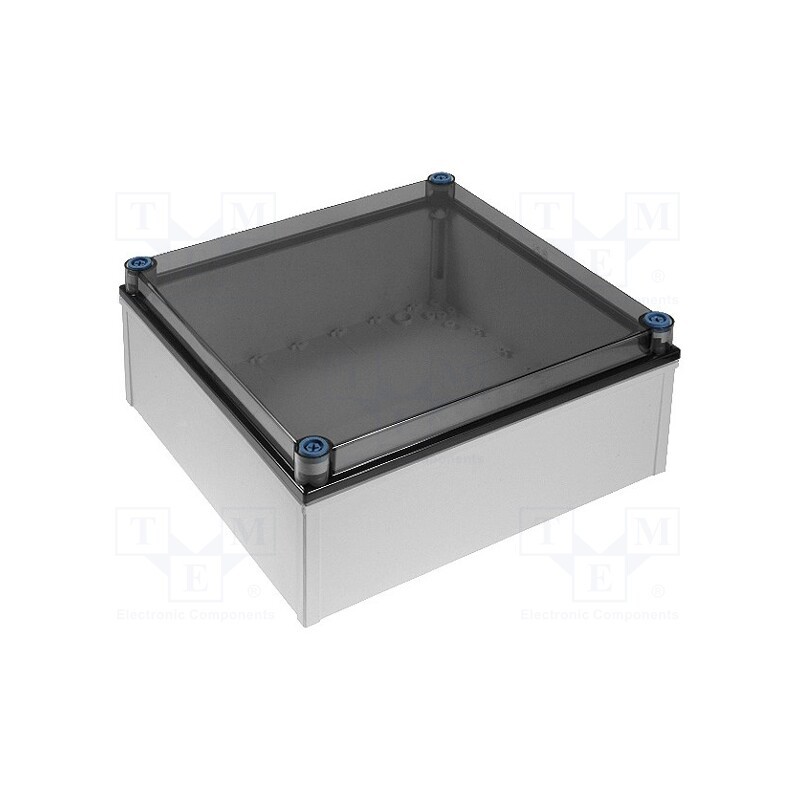 1 pcs x FIBOX - CAB PCQ 404017 T - Enclosure: multipurpose, X: 400mm, Y: 400mm, Z: 170mm, QUICK, grey