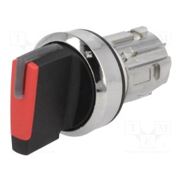 1 pcs x SIEMENS - 3SU1052-2BF20-0AA0 - Switch: rotary, 22mm, Stabl.pos: 2, red, depending on the holder