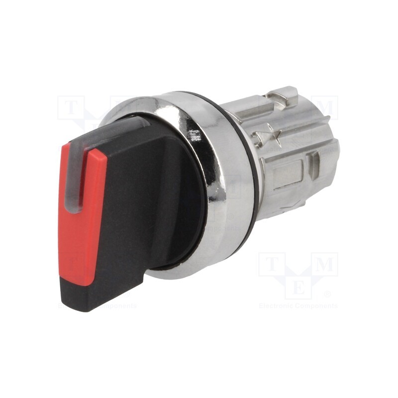 1 pcs x SIEMENS - 3SU1052-2BF20-0AA0 - Switch: rotary, 22mm, Stabl.pos: 2, red, depending on the holder