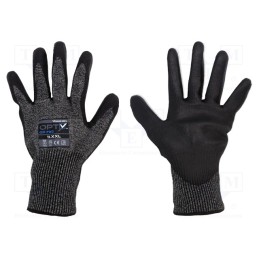 1 set x WONDER GRIP - 53734 - Protective gloves, Size: 11,XXL, grey, steel wire,HPPE,polyester
