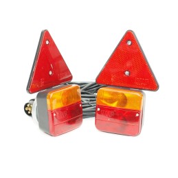 Set of magnetic rear lamps 6 5 m with triangles