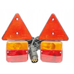 Set of magnetic rear lamps 6 5 m with triangles
