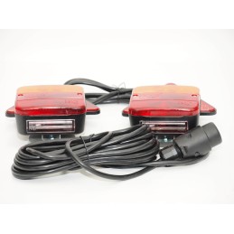 Set of magnetic rear lamps 6 5 m with triangles