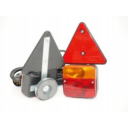 Set of magnetic rear lamps 6 5 m with triangles