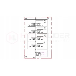 Hydraulic distributor 4s 40l 4x3047 badestnost