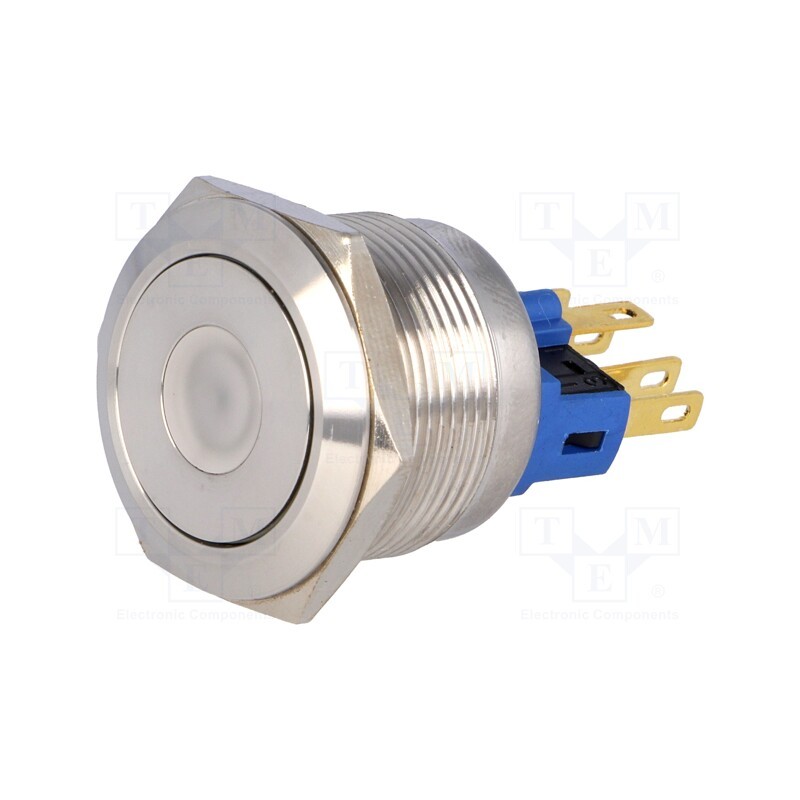 1 pcs x ONPOW - GQ22-11D/B/24V - Switch: vandal resistant, Pos: 2, SPST-NO + SPST-NC, 3A/220VAC