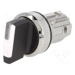 1 pcs x SIEMENS - 3SU1052-2BF60-0AA0 - Switch: rotary, 22mm, Stabl.pos: 2, white, depending on the holder