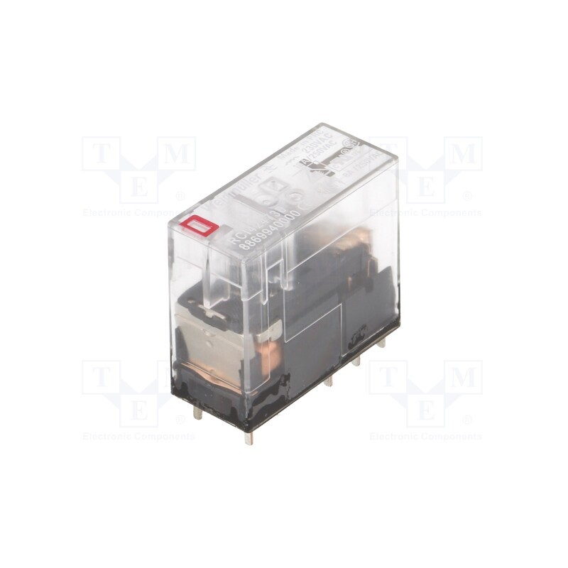 1 pcs x WEIDMu00dcLLER - 8869940000 - Relay: electromagnetic, DPDT, Ucoil: 230VAC, Icontacts max: 8A