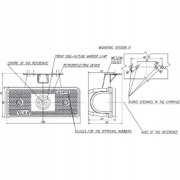 Front marker lamp in 17 105kz w17d