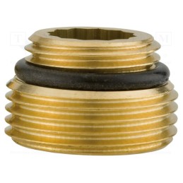 1 pcs x HUMMEL - 2 555 1234 00 - Twisted pair, Ext.thread: G 3/4' + G1/2'