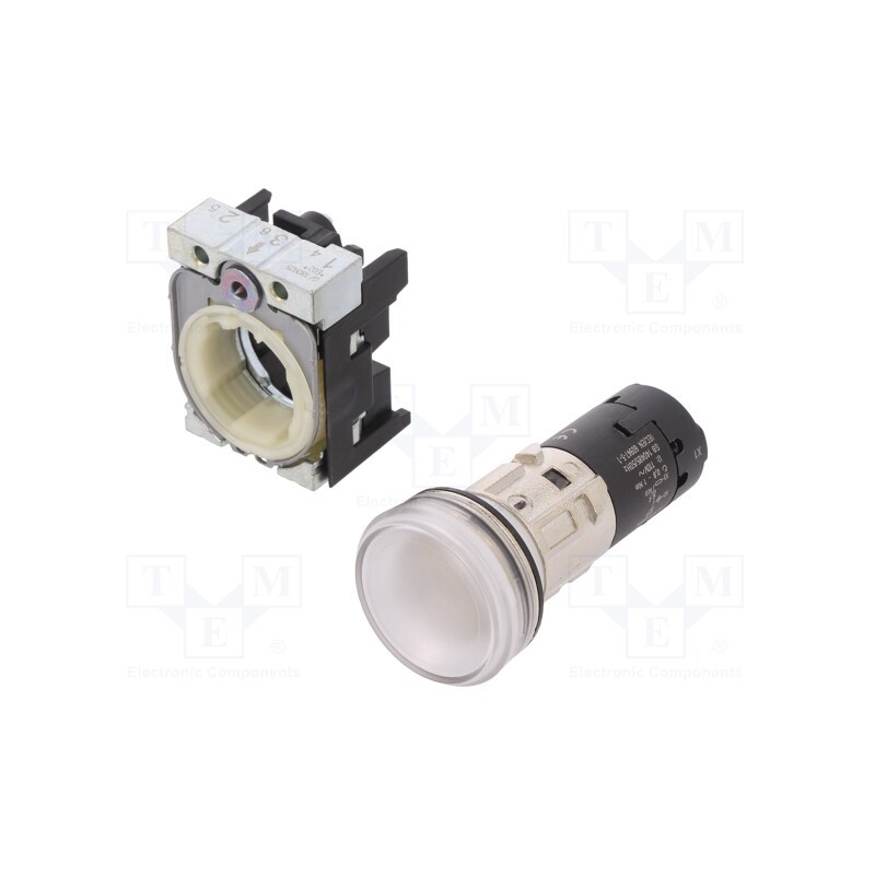 1 pcs x SIEMENS - 3SU1251-6AC24-1AA0 - Control lamp, 22mm, 3SU1.5, -25÷70°C, Illumin: LED, Ø22mm, IP67