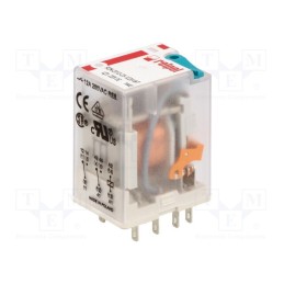 1 pcs x RELPOL - R2N-2012-23-1220-WT - Relay: electromagnetic, DPDT, Ucoil: 220VDC, Icontacts max: 24A