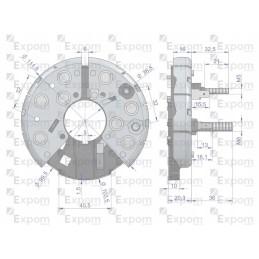Alternator diode rectifier 0120484011ex new type