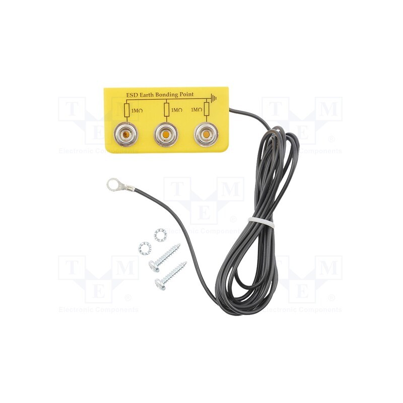 1 pcs x BERNSTEIN - 9-359-1 - Grounding of cable systems, ESD, 70x35mm, 1MΩ, Len: 2.9m