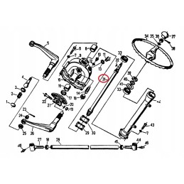 Steering shaft of the steering column Ursus C 330