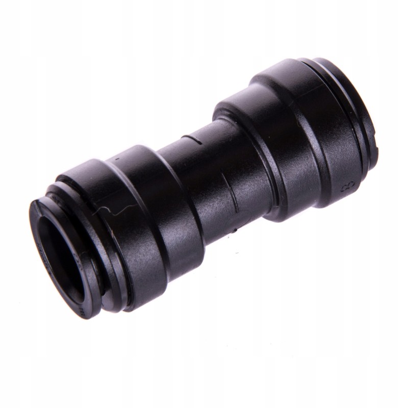 Tekalan straight quick connector, diameter 15mm, black