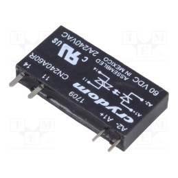 1 pcs x SENSATA / CRYDOM - CN240A60R - Relay: solid state, Ucntrl: 38÷72VDC, 2A, 24÷280VAC, THT, SIP