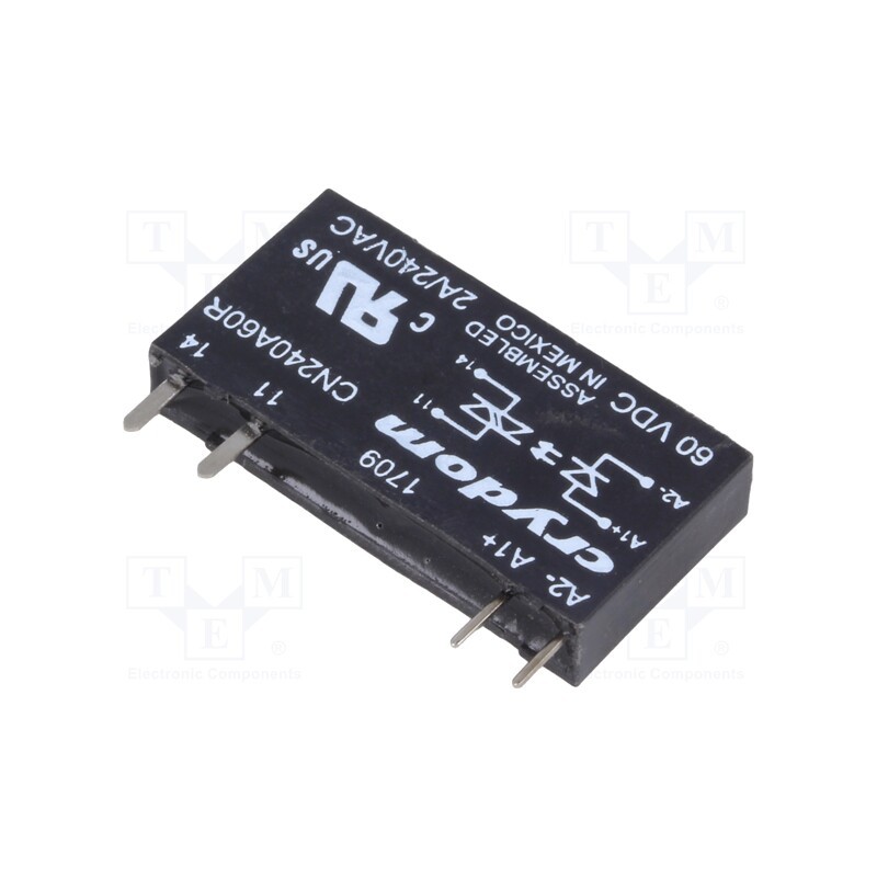 1 pcs x SENSATA / CRYDOM - CN240A60R - Relay: solid state, Ucntrl: 38÷72VDC, 2A, 24÷280VAC, THT, SIP