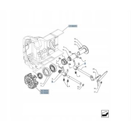 New Holland clutch bearing forks 5172487
