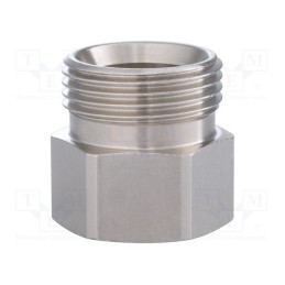 1 pcs x HUMMEL - 2 254 1244 01 - Thread adapter, Mat: nickel plated brass, Ext.thread: G 1/2'