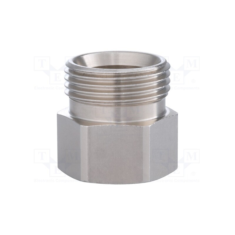 1 pcs x HUMMEL - 2 254 1244 01 - Thread adapter, Mat: nickel plated brass, Ext.thread: G 1/2'