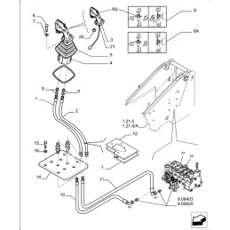 Joystick new holland lm5040 84332891 cnh