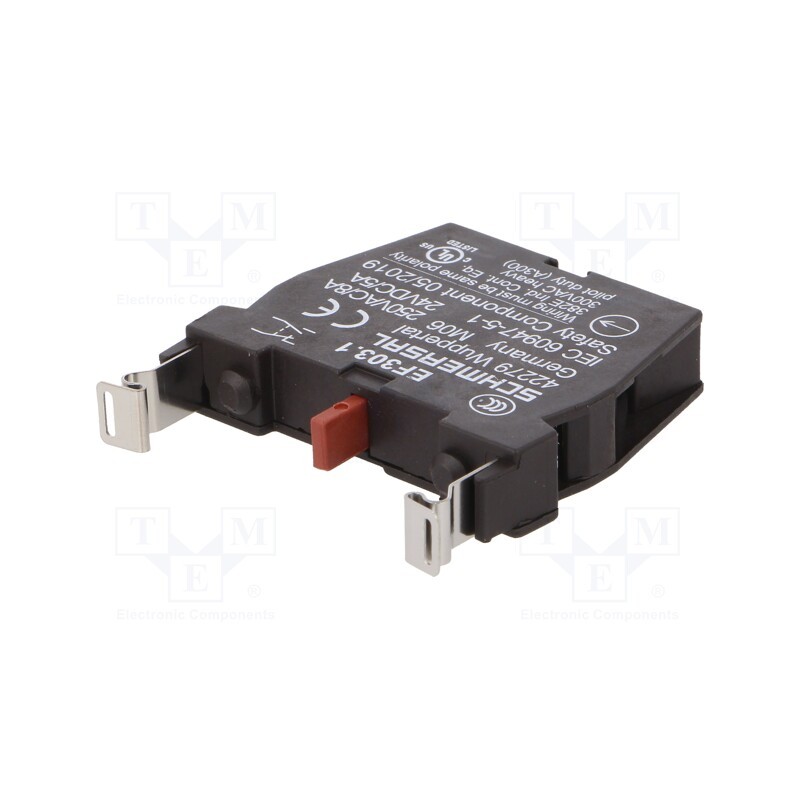 1 pcs x SCHMERSAL - EF303.1 - Contact block, 22mm, EF, -25÷80°C, IP20, front fixing