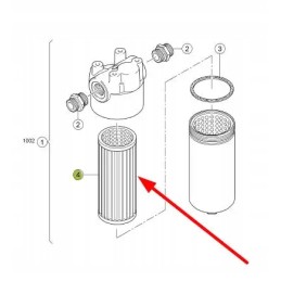 839362 0 hydraulic oil filter insert