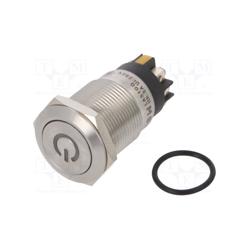 1 pcs x ONPOW - LAS1GQF-11DT/L/Y/12V/S - Switch: vandal resistant, Pos: 2, SPDT, 3A/220VAC, 5A/24VDC, IP65