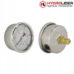 Glic pressure gauge 63mm 0 100bar t 1 4 hydrolider