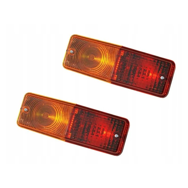 Rear lamps, combined light of an agricultural trailer