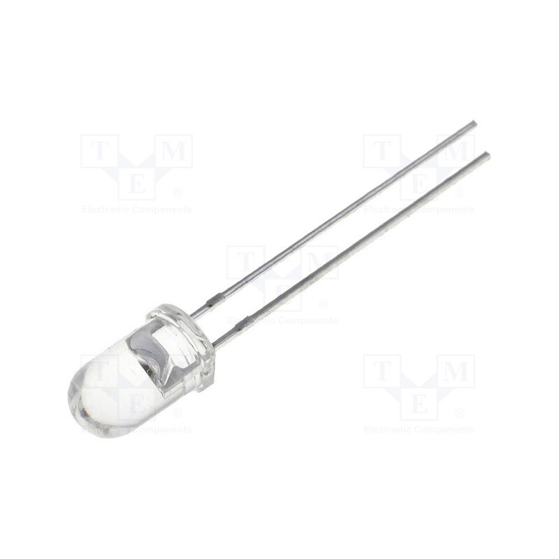 2 pcs x VISHAY - TSHA6203 - IR transmitter, 5mm, 870nm, transparent, 210mW, 24°, THT