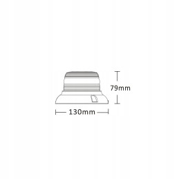 LED beacon warning lamp 12v 24v screws