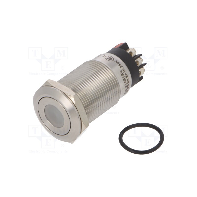 1 pcs x ONPOW - LAS1GQF-11ZD/L/R/12V/S - Switch: vandal resistant, Pos: 2, SPDT, 3A/220VAC, 5A/24VDC, IP65