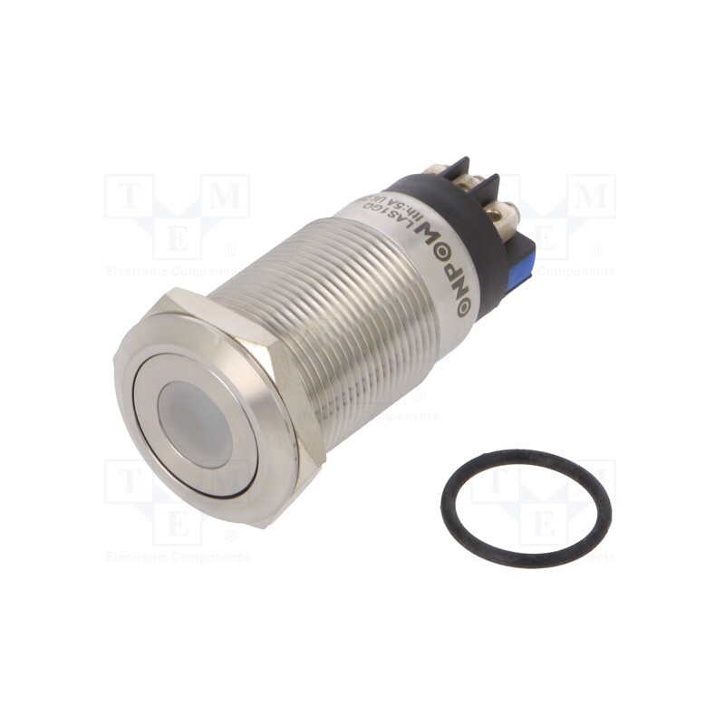 1 pcs x ONPOW - LAS1GQF-11ZD/L/B/12V/S - Switch: vandal resistant, Pos: 2, SPDT, 3A/220VAC, 5A/24VDC, IP65