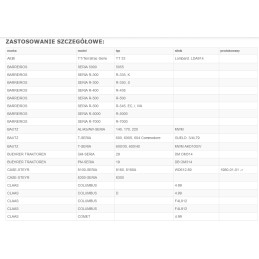 Fuel filter insert Ursus Claas Deutz Fahr Fendt JD
