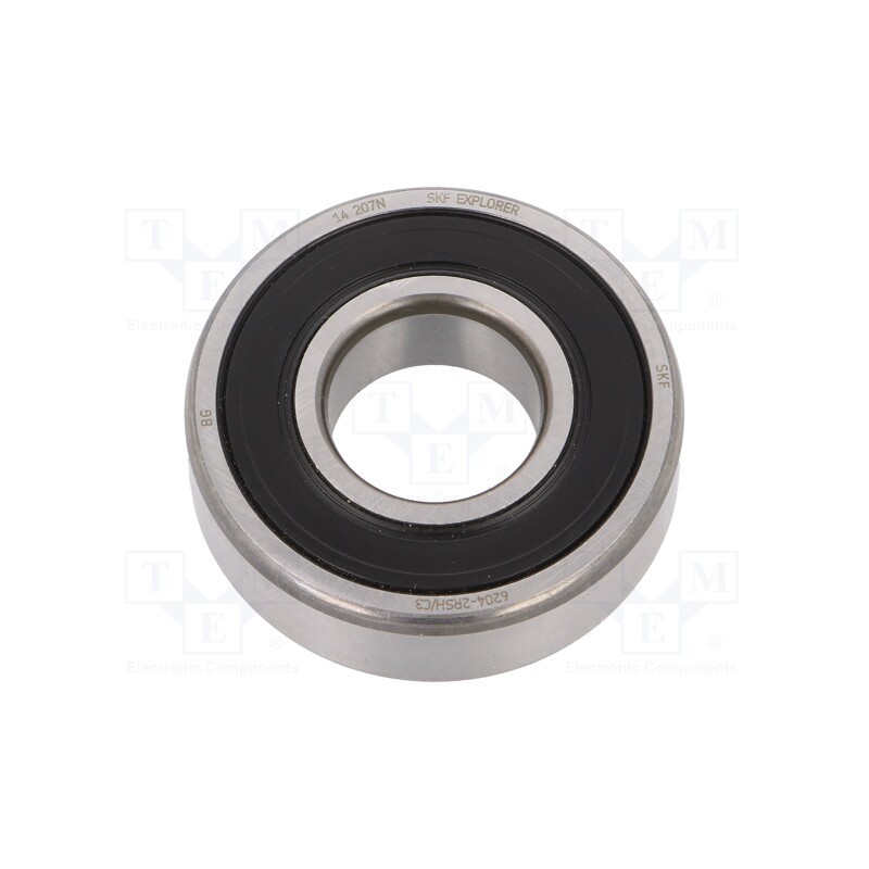1 pcs x SKF - 6204-2RSH/C3 SKF - Bearing: single row deep groove ball, Øint: 20mm, Øout: 47mm