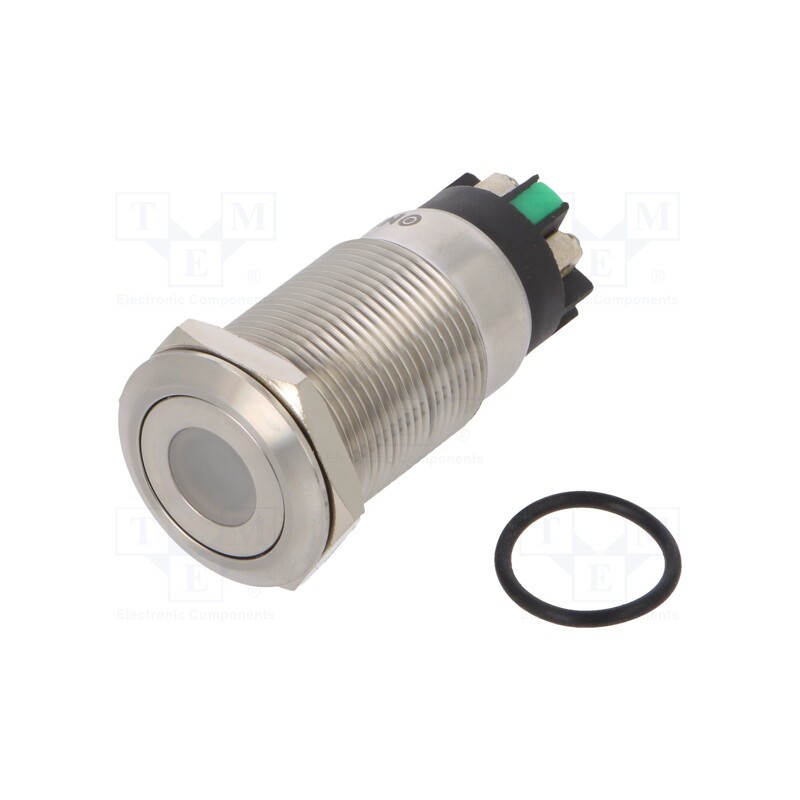 1 pcs x ONPOW - LAS1GQF-11ZD/L/G/12V/S - Switch: vandal resistant, Pos: 2, SPDT, 3A/220VAC, 5A/24VDC, IP65