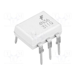 2 pcs x ONSEMI - 4N36M - Optocoupler, THT, Ch: 1, OUT: transistor, Uinsul: 7.5kV, Uce: 30V